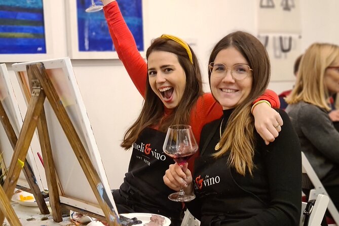 Painting party at Art Bottega - Paint & Wine Studio in Split - What Happens From Arrival to Take-Home Artwork