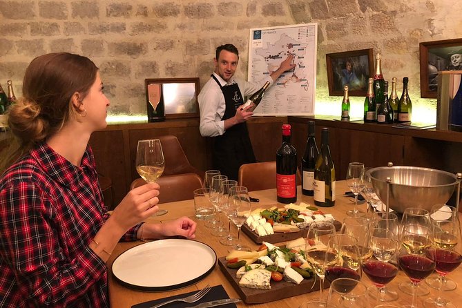 Paris - Ten Wines and Ten Cheeses Tasting in a Royal Cellar - Where you taste matters: Les Caves du Louvre’s royal-cellar setting