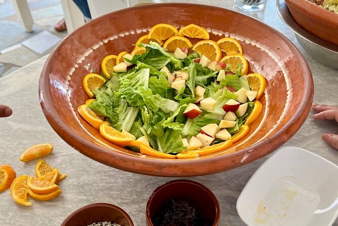 Paros: Cooking Class with Greek Meal & Wine - Lunch at communal tables, plus wine and a short dance break