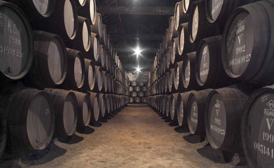 Porto: Graham's Port Lodge Tour with Premium Wine Tastings - Inside the tour: production process, oak storage, and Vintage Port cellars