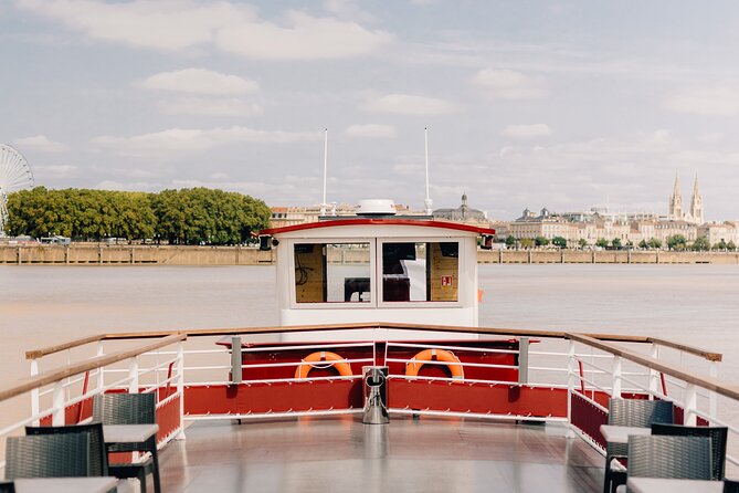 Prestige Commented Cruise glass of wine and Canelé in Bordeaux - Aquitaine Bridge Perspective and the Long Look Back