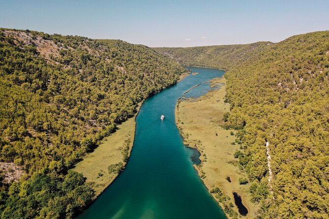 Private Full-Day Krka Waterfalls Tour with Wine Tasting - Skradin time for a swim where river meets sea