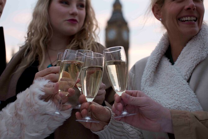 River Thames Evening Cruise with Sparkling wine and Canapés - Canary Wharf toward the finish: modern contrast on the same river