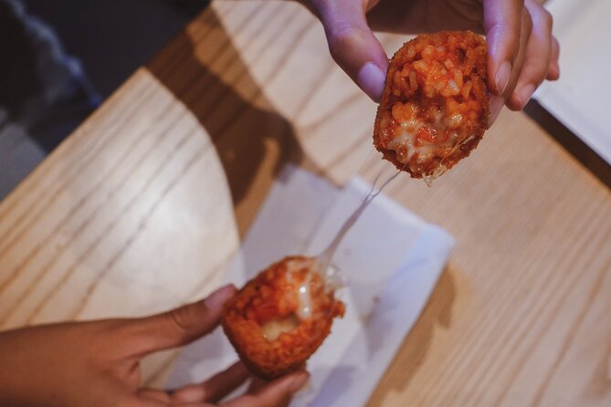 Rome: Award Winning Trastevere Group Food Tour with Wine - Stop 3: Supplì Roma for Rome’s cheesy fried rice balls