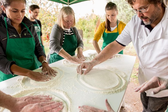Rome Cooking Class: Make Pizza and Pasta with Wine & Dessert - Three doughs and classic shaping: pizza, egg pasta, and water pasta