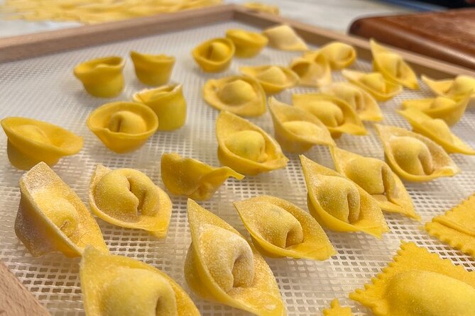 Rome Pasta Making Class with Italian Sauces and Wine Included - The sauce lineup: carbonara, arrabbiata, cacio e pepe/gricia, and butter-sage