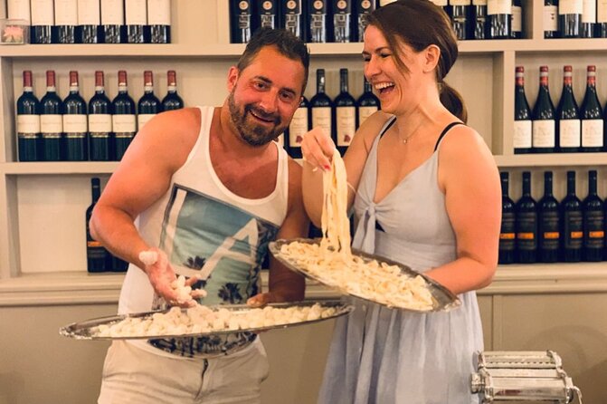 Rome Pasta & Tiramisu Making Class with Fine Wine - In the kitchen: fresh pasta basics (fettuccine and ravioli)