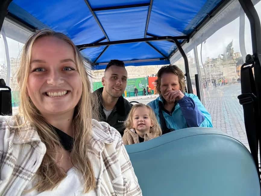Rome: Private Guided Golf Cart Tour with Gelato or Wine - Markets and food advice that steers you away from tourist traps