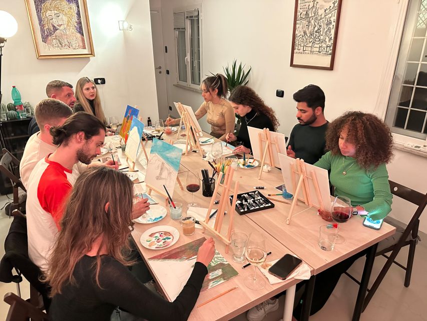 Rome: Small-Group Art Class with Wine - First steps: arriving early and settling into the studio
