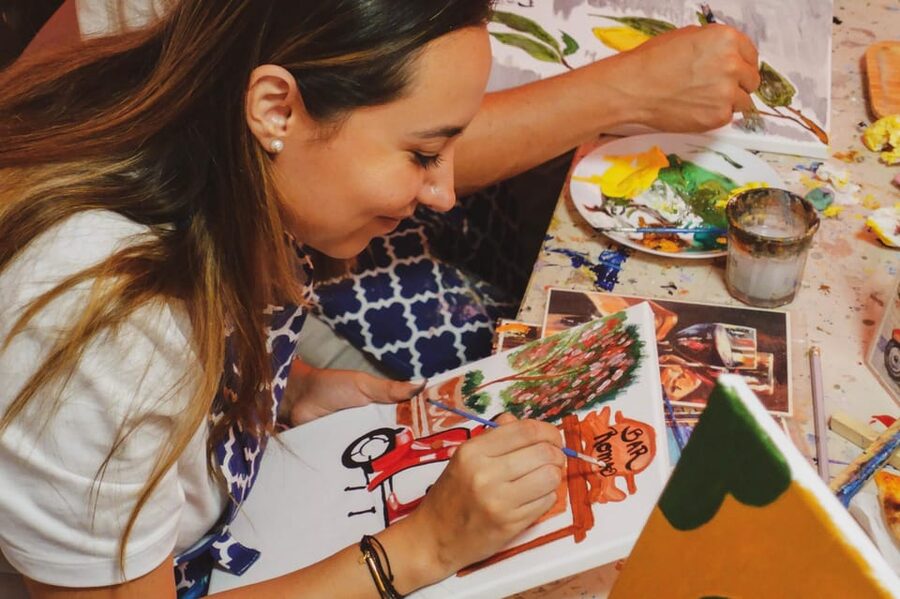Rome: Tipsy Painting Class with Fine Wine and Arts - Quick highlights you’ll feel right away