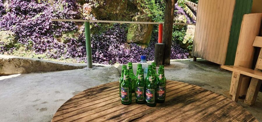Roseau: Titou Gorge, Hot Spring, Falls & Champagne Reef Tour - Trafalgar Falls: Twin Waterfalls and a Wet Hike Moment