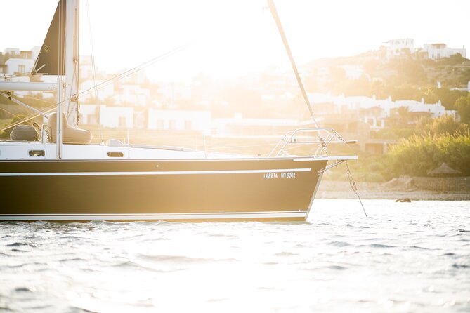 Sail Taste Connect a Semi Private Sailing with Seafood and Wine - Rhenia Mykonos: 2 Hours to Swim, Snorkel, and Switch Off