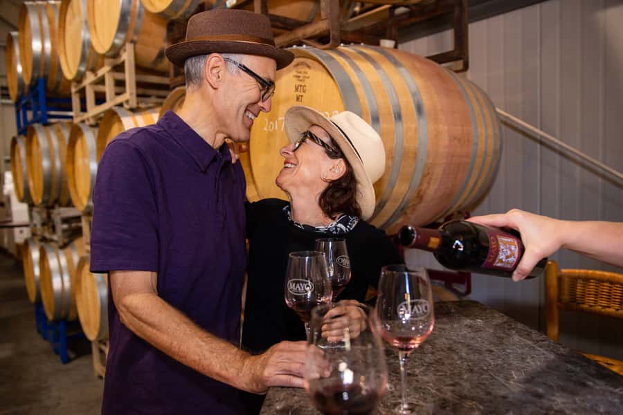 San Francisco: Redwood & Wine Country Tour with Lunch & Wine - Napa Valley winery tasting: a guided flight and a quick change of scenery