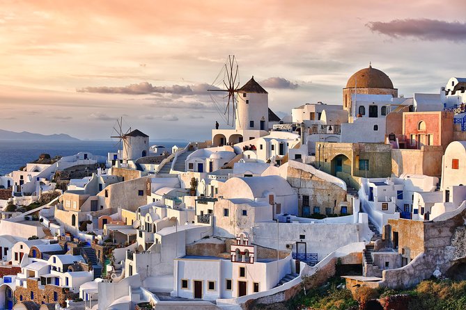 Santorini: 6hr Private Tour with Olive Oil, Beer or Wine Tasting - Profitis Ilias monastery view: the best kind of big start