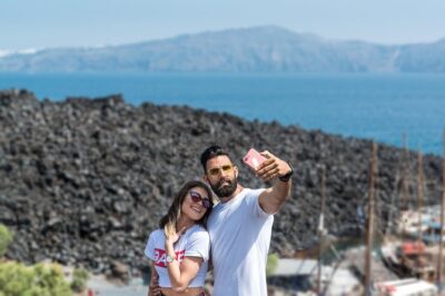 Santorini Caldera Sunset Sailing Cruise with Dinner and Wine - From Fira’s old port to your first landing: getting oriented fast