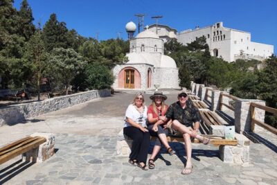 Santorini First-time Visitors Private Tour with Wine Tasting - Stop-by-stop: Three Bells of Fira and the Firostefani viewpoint