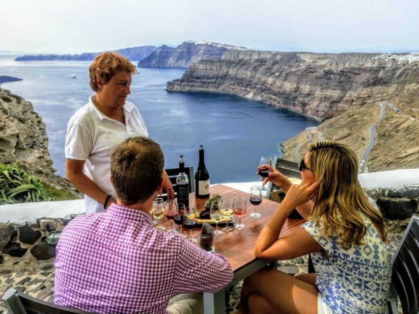 Santorini: Guided Tour to 3 Wineries with Wine Tastings - Art Space Winery: boutique tastings with art in volcanic caves