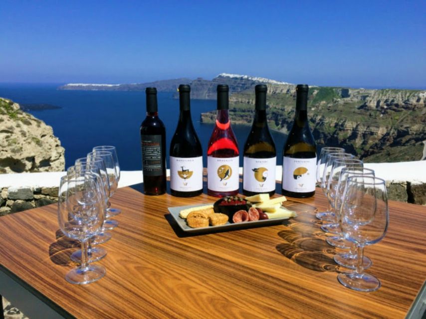 Santorini: Guided Tour to 3 Wineries with Wine Tastings - Hotel pickup in Thera, plus a simple plan for cruise stops