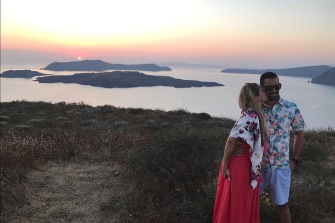 Santorini Sunset Wine Tour with Santo Winery Views - What 12 wine tastings feels like in real life