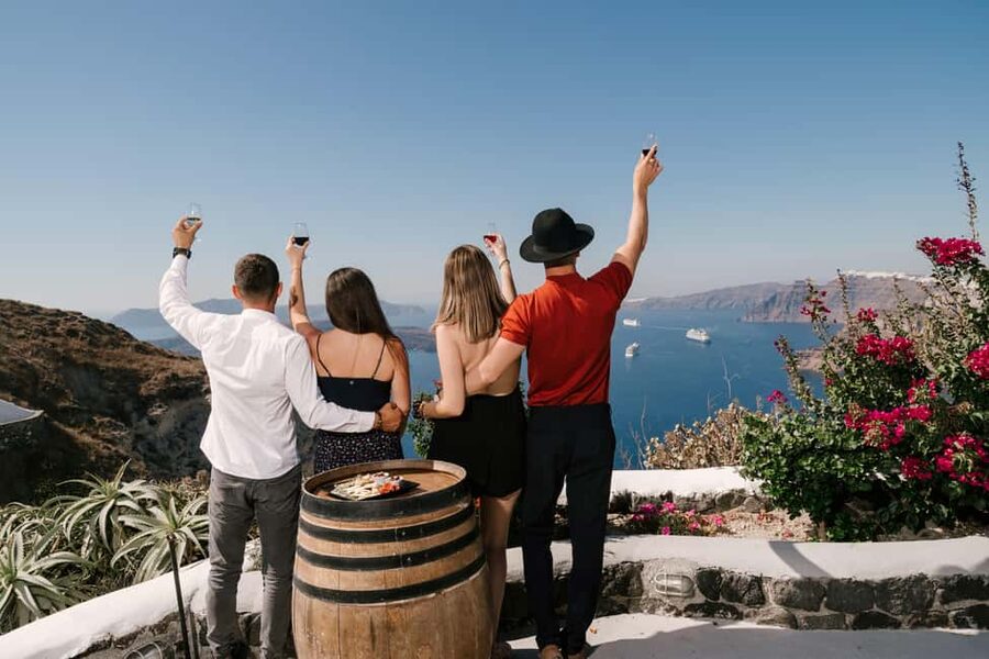 Santorini: Wine Tasting Tour to 3 Wineries with Transfer - Aroma Avlis stop: the third tasting chapter (what to expect)