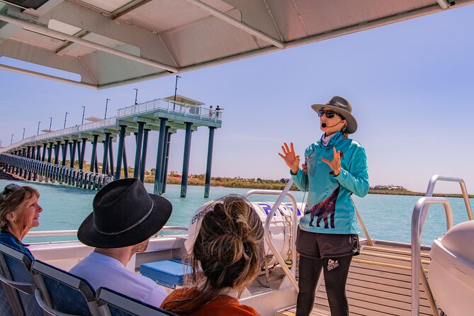 SCENIC AND PREHISTORIC CRUISE - Sparkling Wine & Gourmet Platters - Small-boat logistics in Broome: pickup, mobile ticket, and max 14