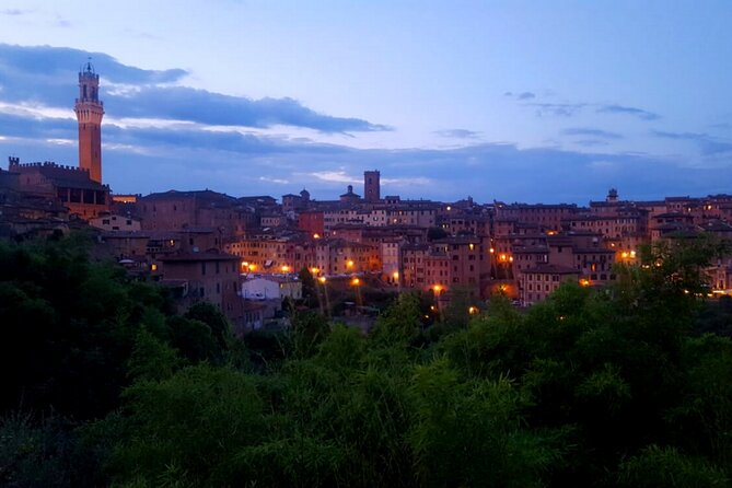 Siena walking tour with lunch & Chianti wine - Piazza Tolomei: cafés, alleys, and contrada talk