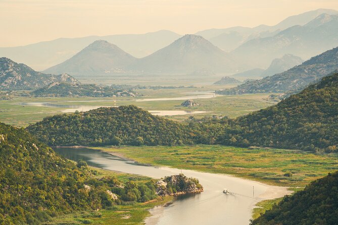 Skadar Lake & Crnojevića River: Swimming, Snacks & Wine - Past landmarks and the three-island area (including Lesendro)