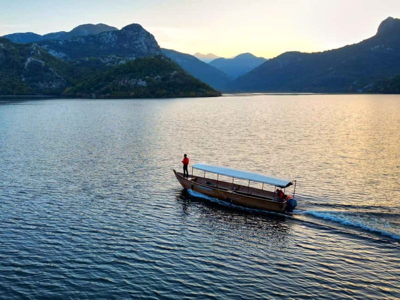 Skadar Lake: Guided Sunset Boat Tour with Wooden Boat & Wine - National Park Stops and Wildlife Time (Reeds, Channels, and Gorice)