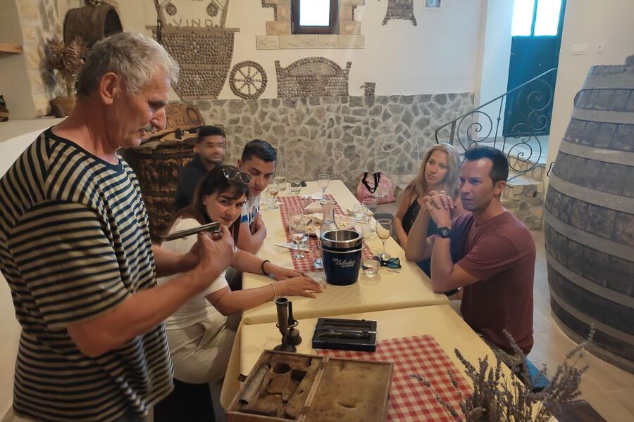 Split: Krka National Park Full-Day Tour with Wine Tasting - Skradinski Buk: the 2 km walk, wooden paths, and waterfall views