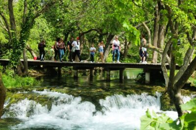Split: Krka Waterfalls With Boat Cruise, Wine and Olive Oil - The Golden Gate meet-up and the transfer to the park