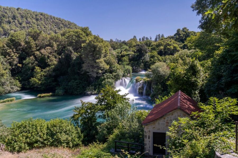 Split: Krka Waterfalls With Boat Cruise, Wine and Olive Oil - Boat cruise on the Krka River: the quick ride that adds drama