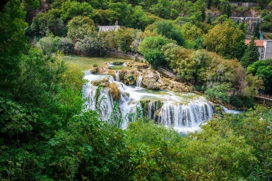 Split/Trogir: Krka National Park Day Trip with Wine Tasting - The Krka river boat ride to Skradin: a calmer, scenic mid-trip breather
