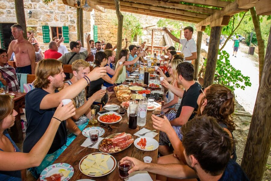 Split/Trogir: Krka National Park Day Trip with Wine Tasting - Skradin: swim break plus a real town, not just a photo stop