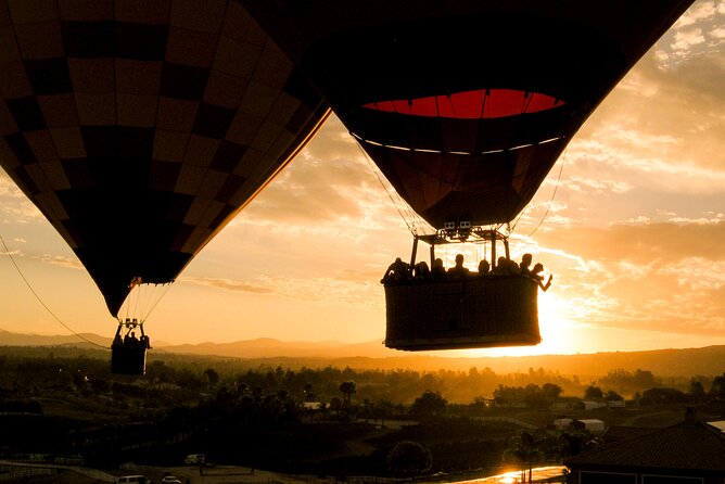 Sunrise Hot Air Balloon Flight over the Temecula Wine Country - Wilson Creek and South Coast Winery: why these names matter from above