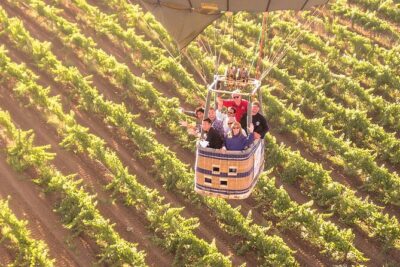 Sunrise Hot Air Balloon Flight over the Temecula Wine Country - Europa Village start and the easy parking win