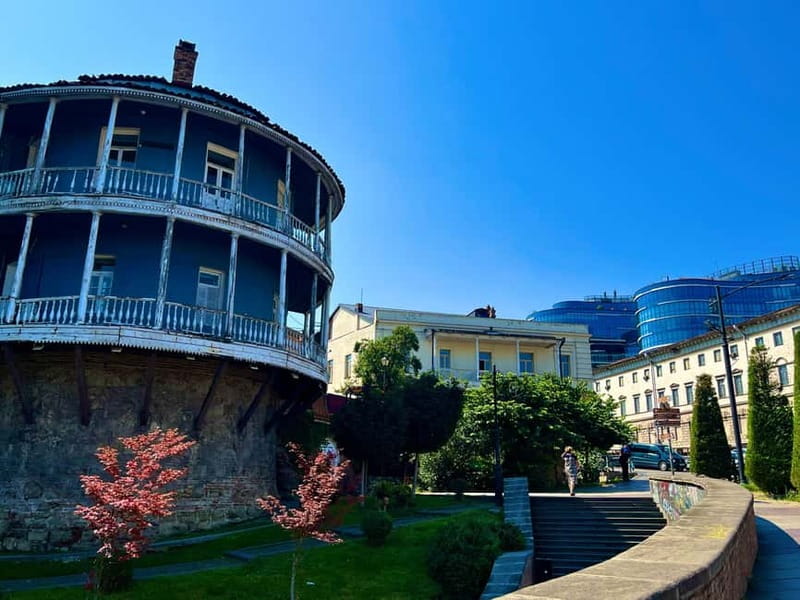 Tbilisi: Old & New City Guided Tour with 15 Tastings & Wine - Rezo Gabriadze Theater and Anchiskhati Basilica: story stops with real contrast