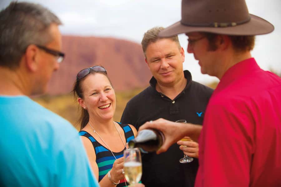 Uluru 1.5-Hour Sunset Tour with Sparkling Wine & Cheeseboard - The Viewing Area Experience: Walk a Bit, Then Watch Hard