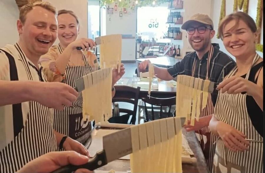 Vatican Pasta Class with wine and tiramisù - Tiramisù with real teamwork, then your own plate