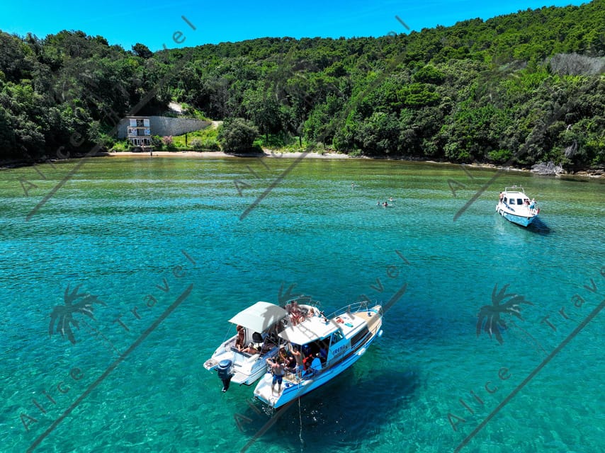 Zadar: 3 Island Speedboat Tour with Wine and Snorkeling - Preko island (1.5 hours): coffee views, sandy beach, and longer water time
